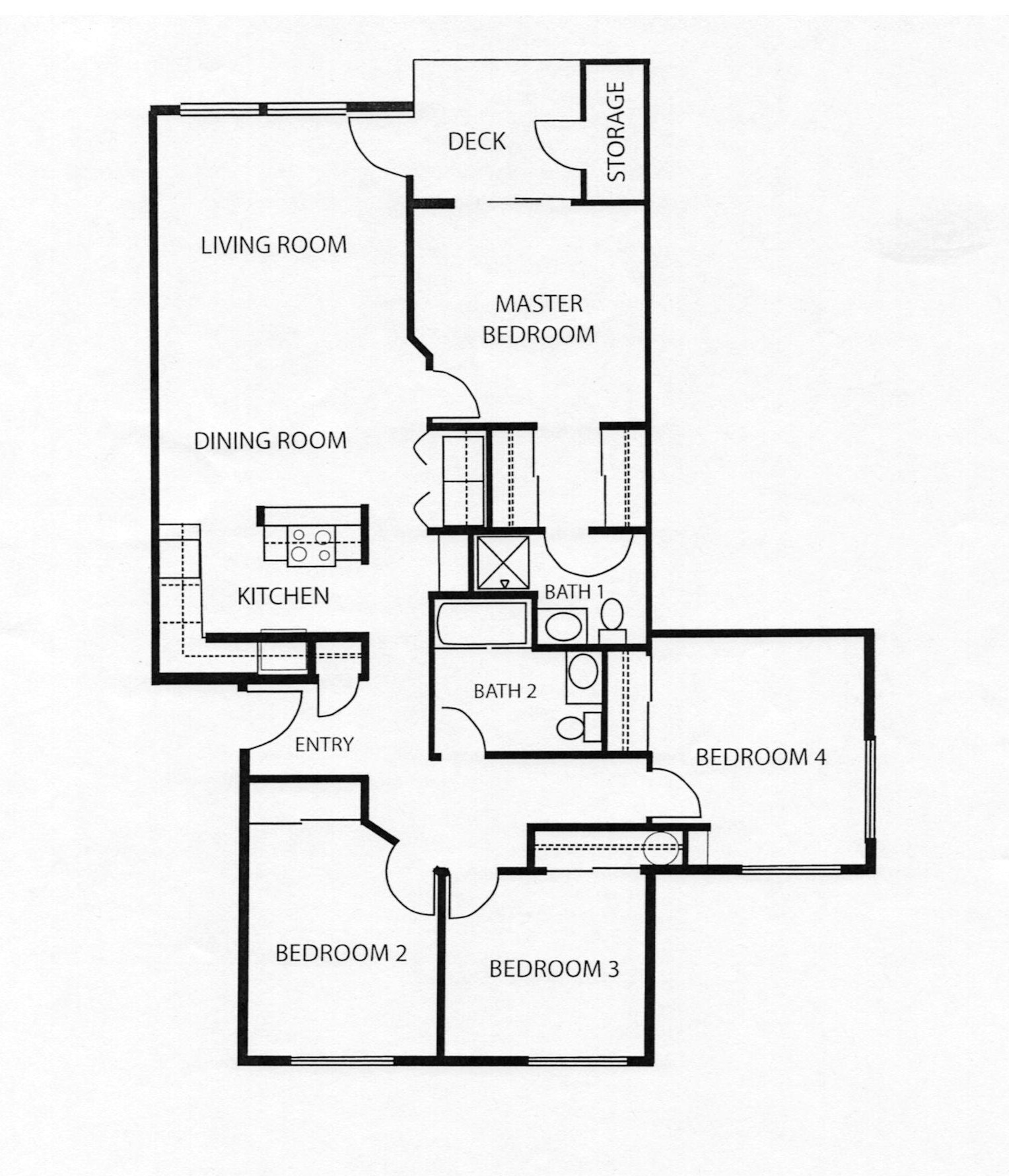 4 Bedroom Floor Plans RoomSketcher